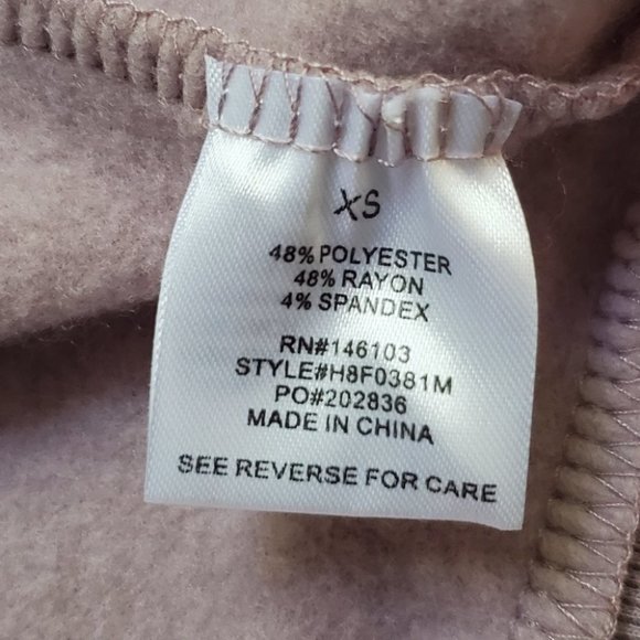 Hippie Rose Soft Cozy Fleece Zip-Up Hoodie Sweatshirt Jacket NEW NWT Size XS - Picture 11 of 12